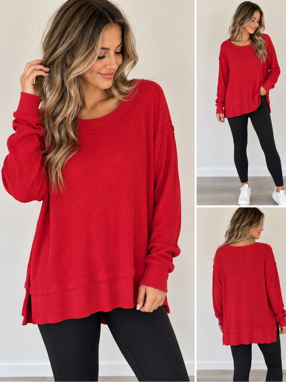 358. We The Free "North Shore" Thermal Tunic Top by Free People